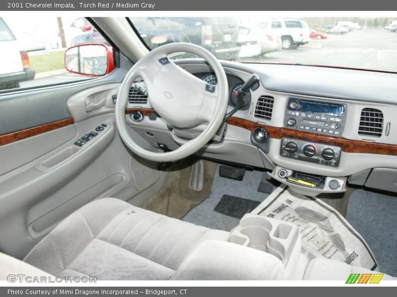 Torch Red / Medium Gray 2001 Chevrolet Impala