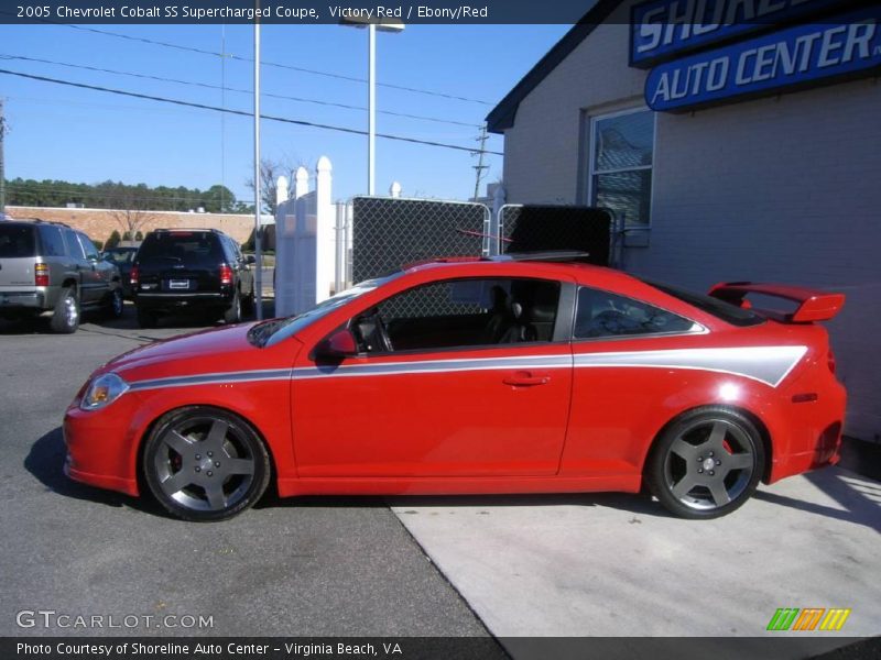 Victory Red / Ebony/Red 2005 Chevrolet Cobalt SS Supercharged Coupe
