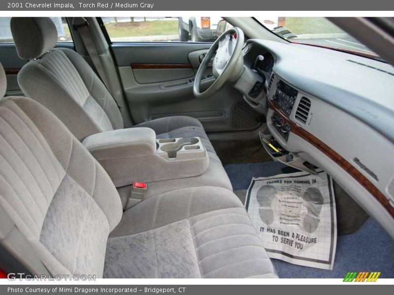 Torch Red / Medium Gray 2001 Chevrolet Impala