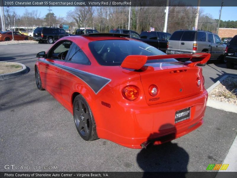 Victory Red / Ebony/Red 2005 Chevrolet Cobalt SS Supercharged Coupe