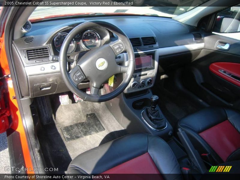Victory Red / Ebony/Red 2005 Chevrolet Cobalt SS Supercharged Coupe