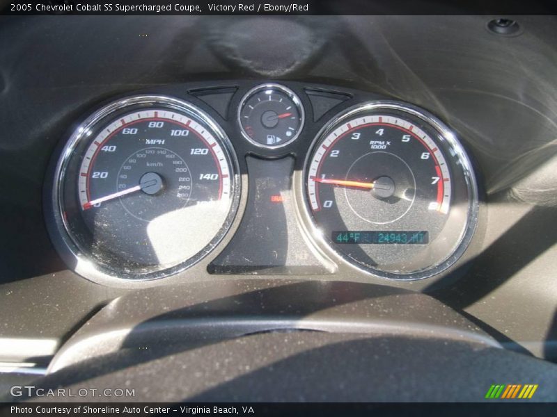 Victory Red / Ebony/Red 2005 Chevrolet Cobalt SS Supercharged Coupe