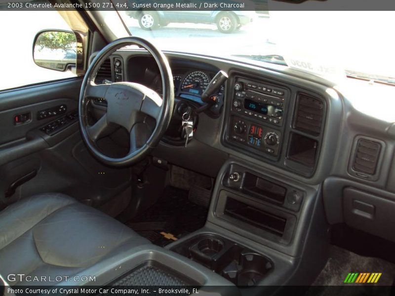 Sunset Orange Metallic / Dark Charcoal 2003 Chevrolet Avalanche 1500 Z71 4x4