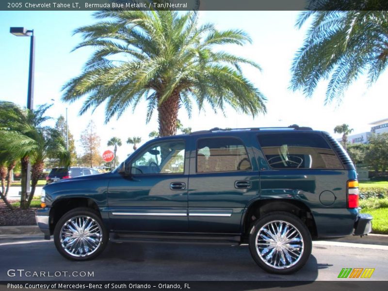 Bermuda Blue Metallic / Tan/Neutral 2005 Chevrolet Tahoe LT