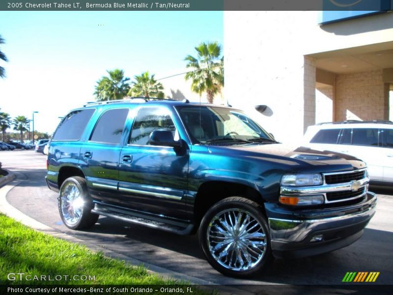 Bermuda Blue Metallic / Tan/Neutral 2005 Chevrolet Tahoe LT