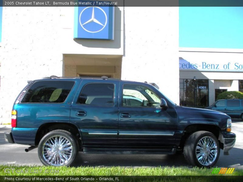 Bermuda Blue Metallic / Tan/Neutral 2005 Chevrolet Tahoe LT