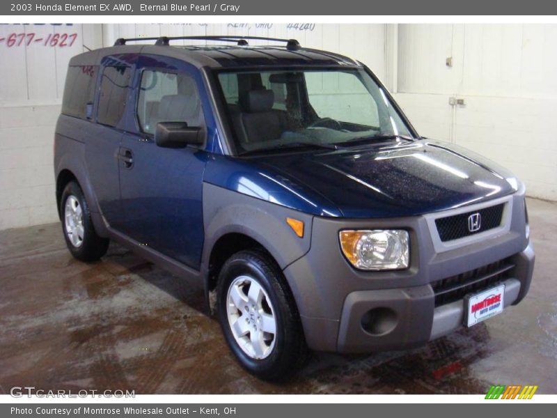 Eternal Blue Pearl / Gray 2003 Honda Element EX AWD