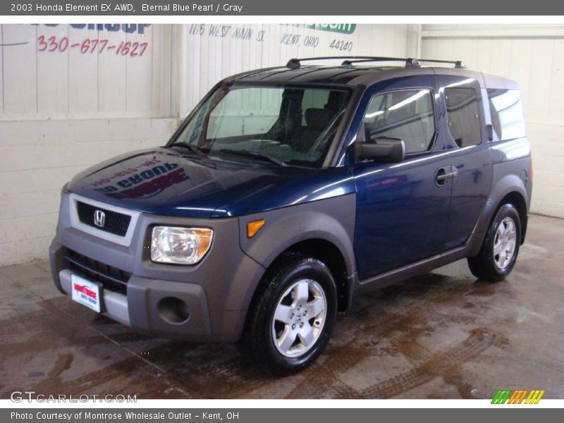 Eternal Blue Pearl / Gray 2003 Honda Element EX AWD