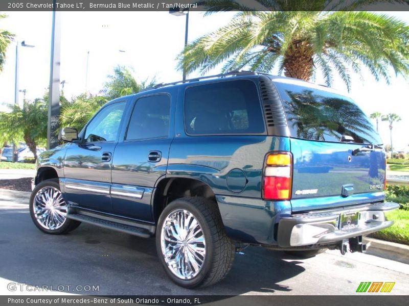 Bermuda Blue Metallic / Tan/Neutral 2005 Chevrolet Tahoe LT