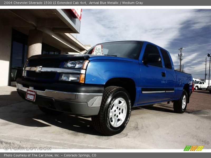 Arrival Blue Metallic / Medium Gray 2004 Chevrolet Silverado 1500 LS Extended Cab 4x4