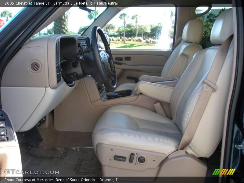Bermuda Blue Metallic / Tan/Neutral 2005 Chevrolet Tahoe LT
