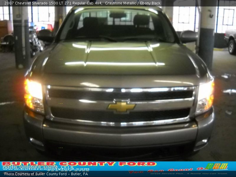 Graystone Metallic / Ebony Black 2007 Chevrolet Silverado 1500 LT Z71 Regular Cab 4x4