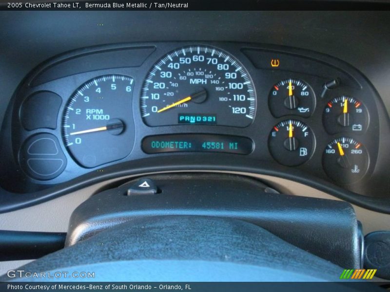 Bermuda Blue Metallic / Tan/Neutral 2005 Chevrolet Tahoe LT