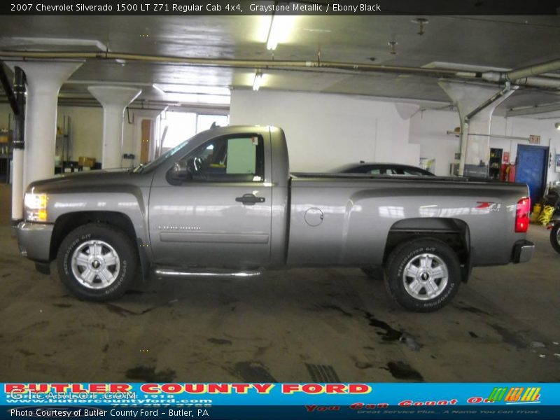 Graystone Metallic / Ebony Black 2007 Chevrolet Silverado 1500 LT Z71 Regular Cab 4x4