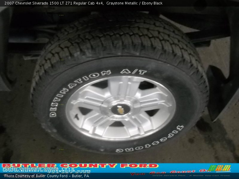 Graystone Metallic / Ebony Black 2007 Chevrolet Silverado 1500 LT Z71 Regular Cab 4x4