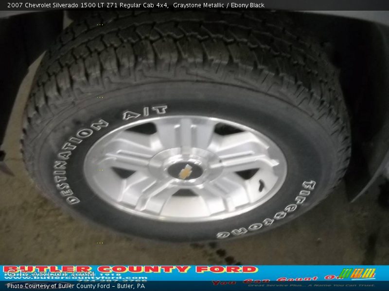 Graystone Metallic / Ebony Black 2007 Chevrolet Silverado 1500 LT Z71 Regular Cab 4x4