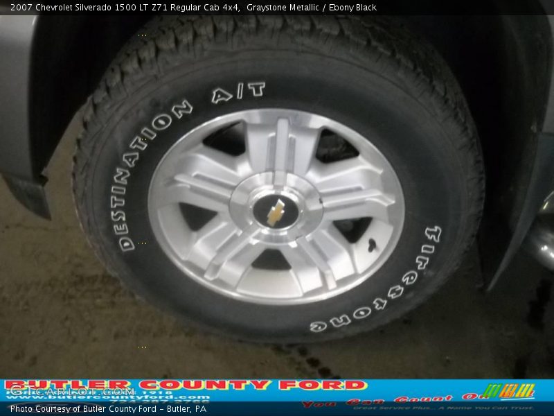 Graystone Metallic / Ebony Black 2007 Chevrolet Silverado 1500 LT Z71 Regular Cab 4x4