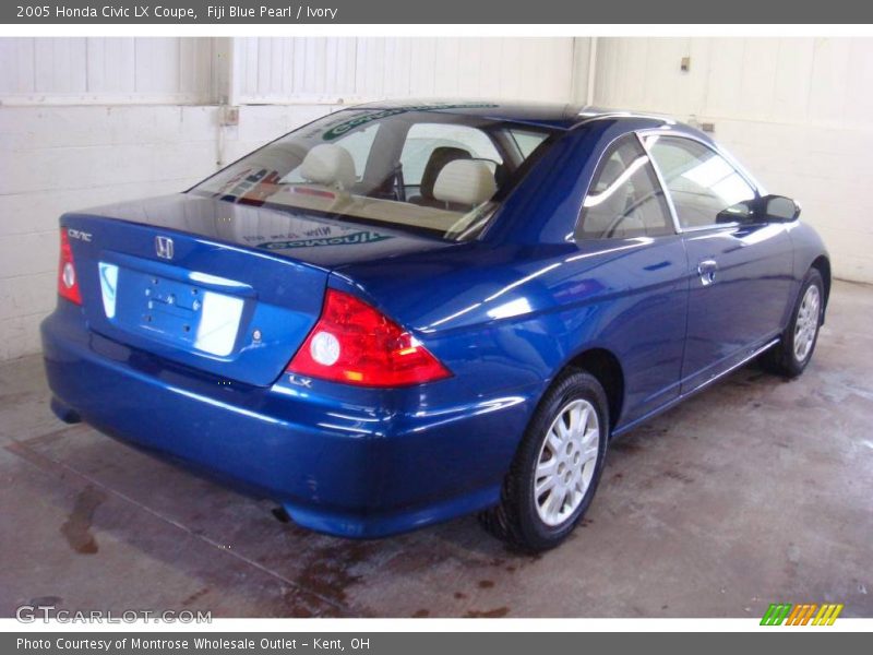Fiji Blue Pearl / Ivory 2005 Honda Civic LX Coupe