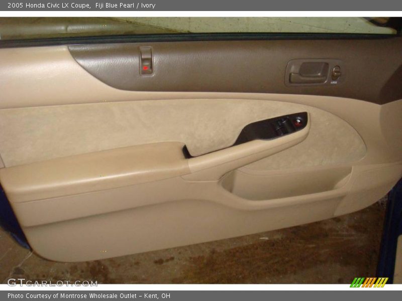 Fiji Blue Pearl / Ivory 2005 Honda Civic LX Coupe