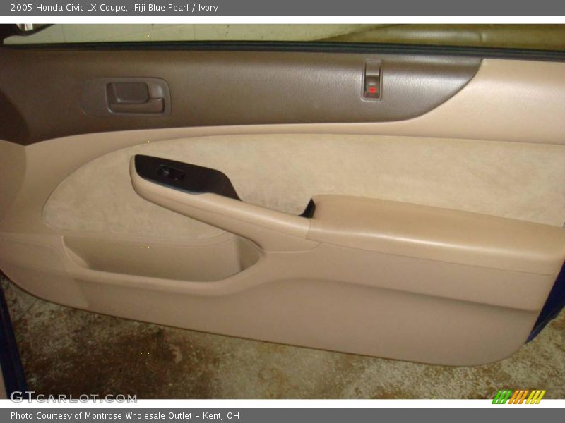 Fiji Blue Pearl / Ivory 2005 Honda Civic LX Coupe