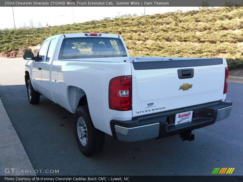 Summit White / Dark Titanium 2009 Chevrolet Silverado 2500HD Work Truck Extended Cab