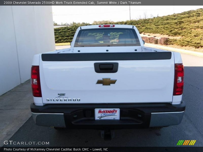 Summit White / Dark Titanium 2009 Chevrolet Silverado 2500HD Work Truck Extended Cab