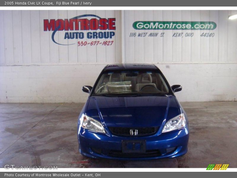 Fiji Blue Pearl / Ivory 2005 Honda Civic LX Coupe