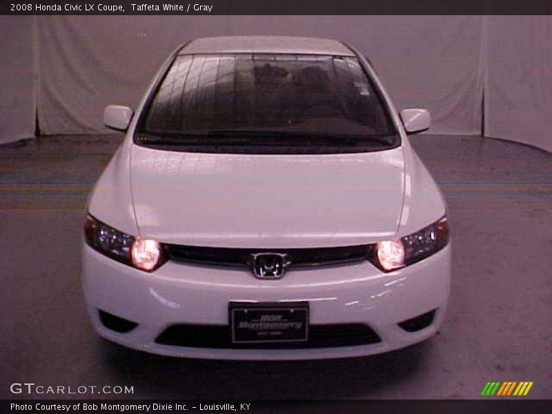 Taffeta White / Gray 2008 Honda Civic LX Coupe