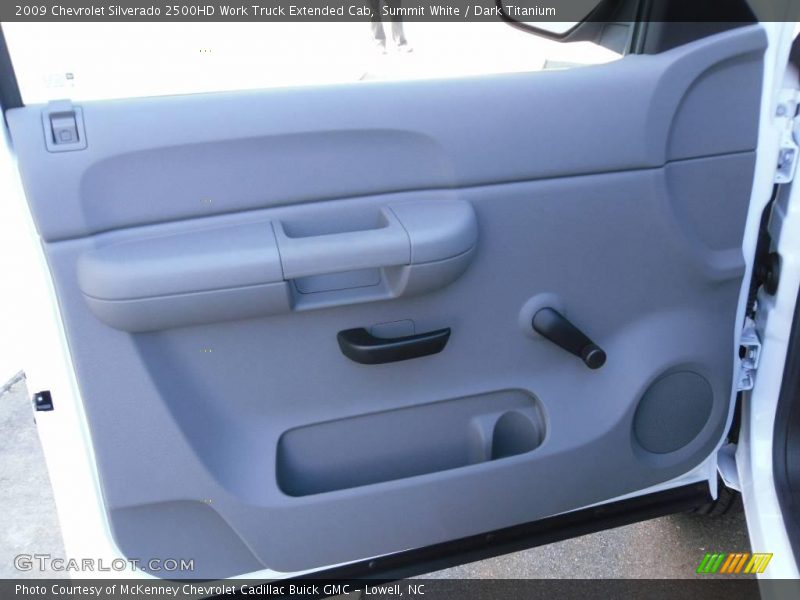 Summit White / Dark Titanium 2009 Chevrolet Silverado 2500HD Work Truck Extended Cab