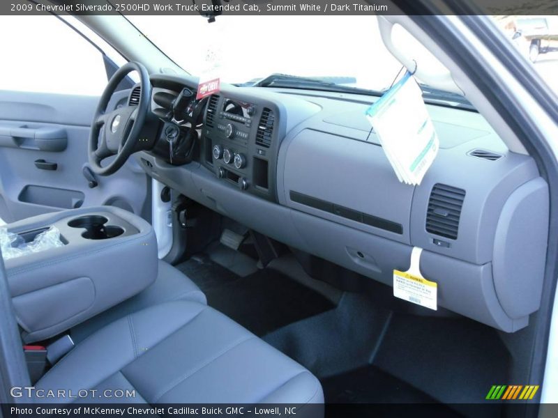 Summit White / Dark Titanium 2009 Chevrolet Silverado 2500HD Work Truck Extended Cab