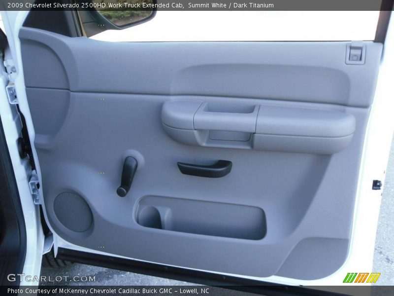 Summit White / Dark Titanium 2009 Chevrolet Silverado 2500HD Work Truck Extended Cab
