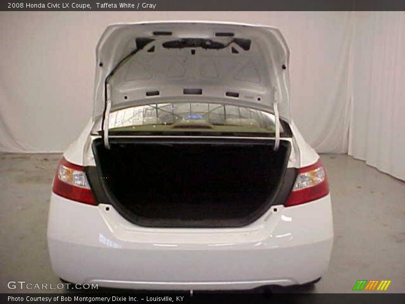 Taffeta White / Gray 2008 Honda Civic LX Coupe