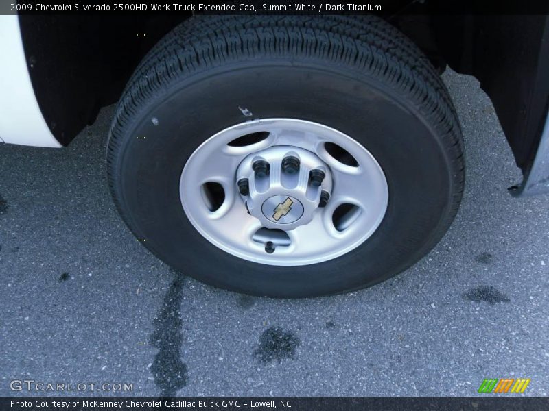 Summit White / Dark Titanium 2009 Chevrolet Silverado 2500HD Work Truck Extended Cab
