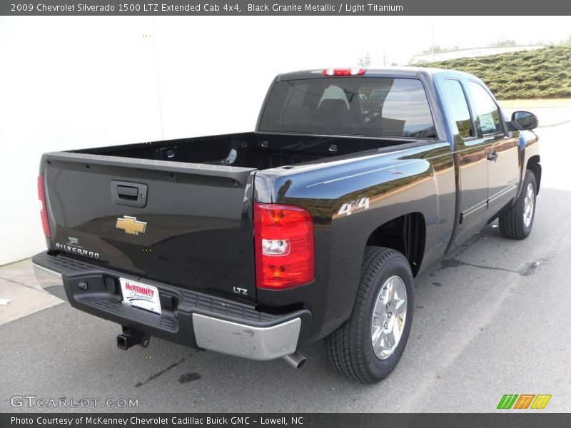 Black Granite Metallic / Light Titanium 2009 Chevrolet Silverado 1500 LTZ Extended Cab 4x4