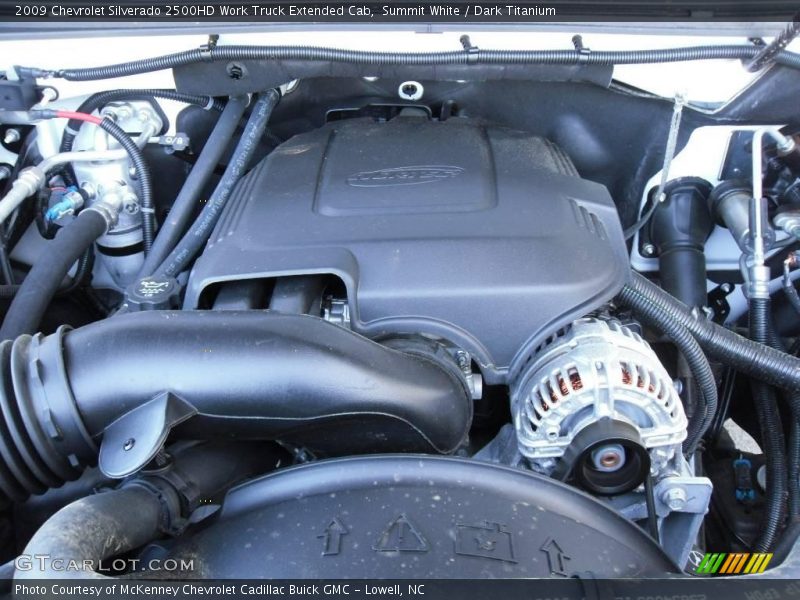 Summit White / Dark Titanium 2009 Chevrolet Silverado 2500HD Work Truck Extended Cab