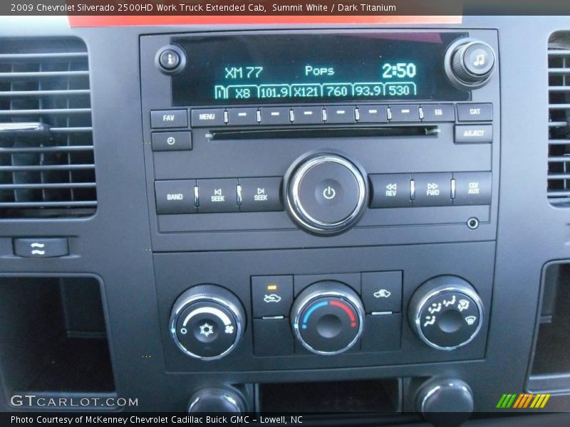 Summit White / Dark Titanium 2009 Chevrolet Silverado 2500HD Work Truck Extended Cab