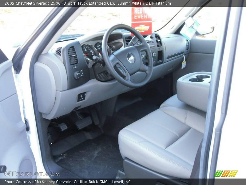 Summit White / Dark Titanium 2009 Chevrolet Silverado 2500HD Work Truck Extended Cab
