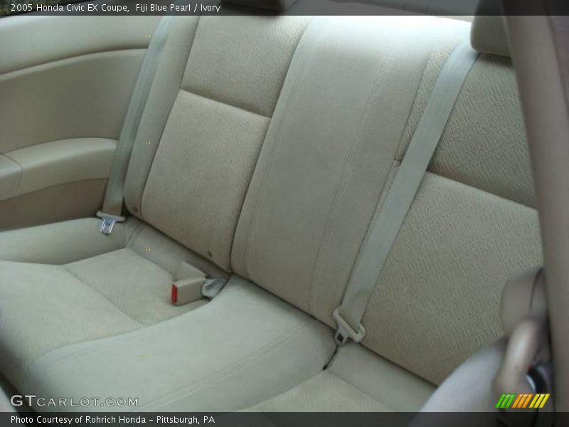 Fiji Blue Pearl / Ivory 2005 Honda Civic EX Coupe