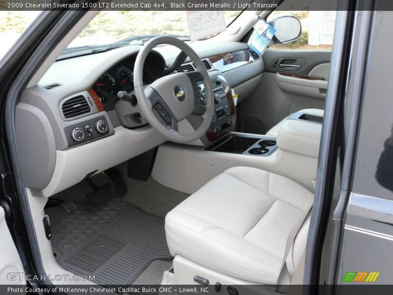 Black Granite Metallic / Light Titanium 2009 Chevrolet Silverado 1500 LTZ Extended Cab 4x4