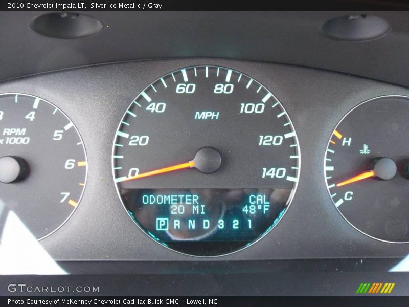 Silver Ice Metallic / Gray 2010 Chevrolet Impala LT