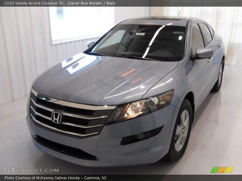 Glacier Blue Metallic / Black 2010 Honda Accord Crosstour EX