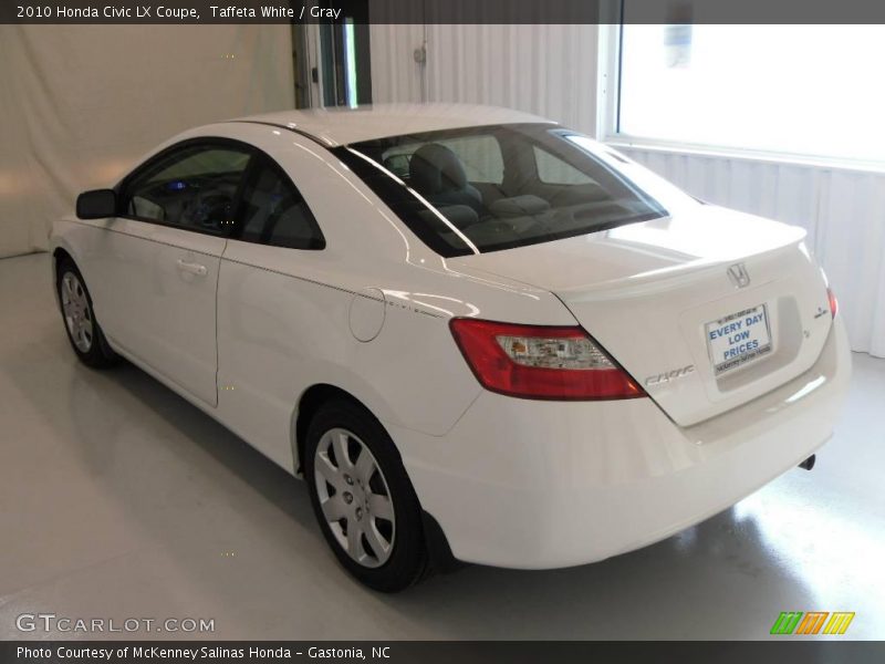 Taffeta White / Gray 2010 Honda Civic LX Coupe