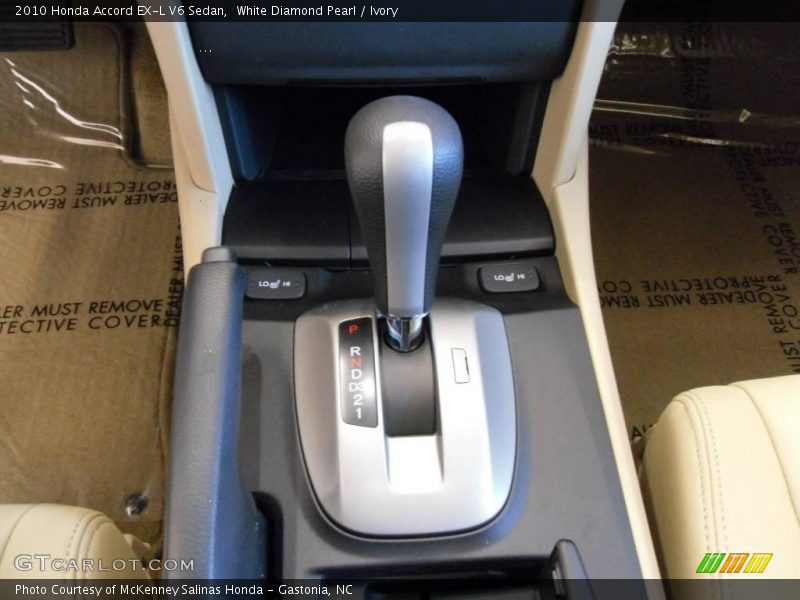 White Diamond Pearl / Ivory 2010 Honda Accord EX-L V6 Sedan