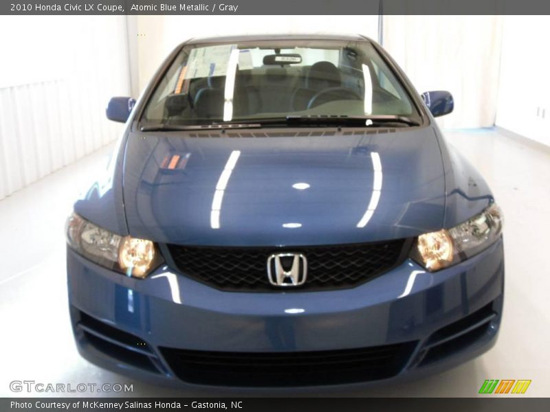 Atomic Blue Metallic / Gray 2010 Honda Civic LX Coupe