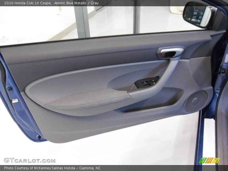 Atomic Blue Metallic / Gray 2010 Honda Civic LX Coupe