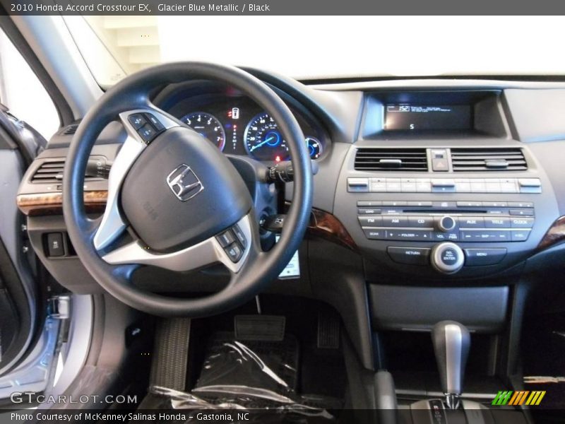 Glacier Blue Metallic / Black 2010 Honda Accord Crosstour EX