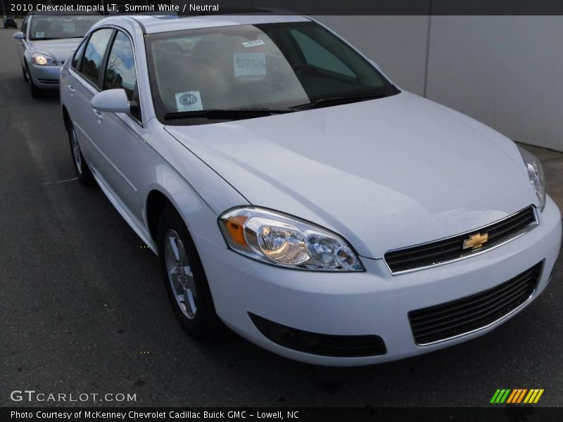Summit White / Neutral 2010 Chevrolet Impala LT