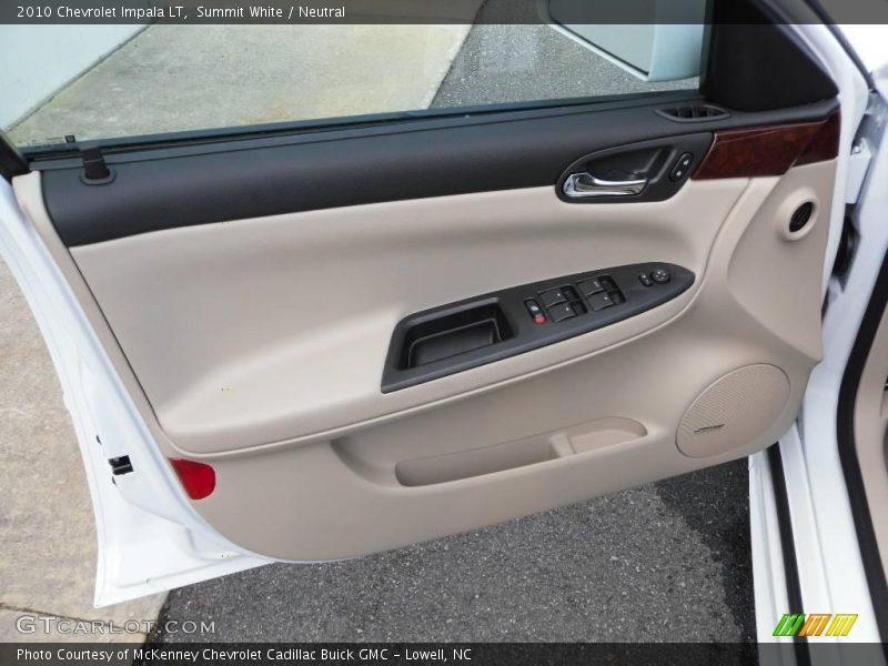 Summit White / Neutral 2010 Chevrolet Impala LT