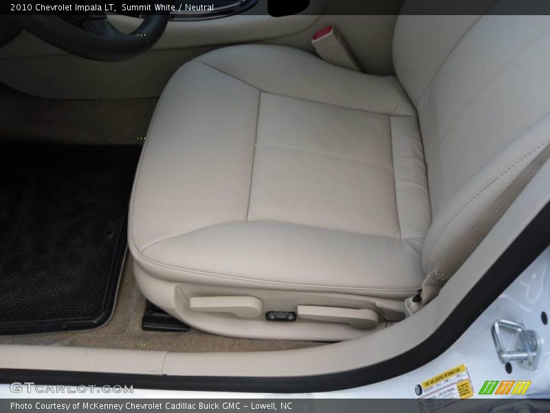 Summit White / Neutral 2010 Chevrolet Impala LT