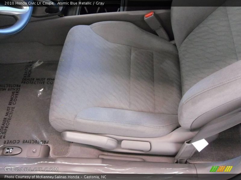 Atomic Blue Metallic / Gray 2010 Honda Civic LX Coupe
